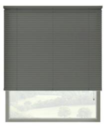 Rackhams Slate Grey 25mm Slat PVC Venetian Blind (152cm Drop) - 175cm - thumbnail 1