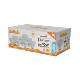 Rackhams LED GU10 345lm 3.6W 6500K (Daylight) Light Bulb - Pack of 8 - thumbnail 2