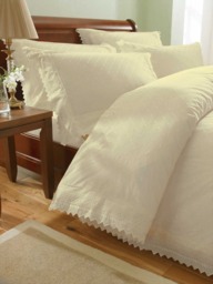 Rackhams Balmoral Embroidered Duvet Cover Set - White - Single - thumbnail 4