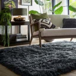 Rackhams Decadence Plush Dark Grey Rug 60x120 cm - 60X120 cm - thumbnail 4