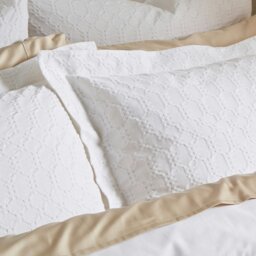 Rackhams 180 Thread Count Waffle Cotton Circle Oxford Pillowcase Pair - 50x75cm  - 2 - thumbnail 2