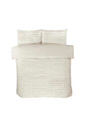 Rackhams Rabbit Fur Vanilla white Duvet Cover Set - Double - thumbnail 3
