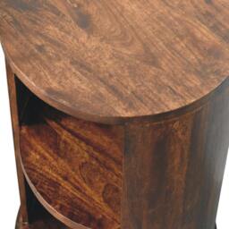 Rackhams Artisan Solid Wood Ventura Side Table, 2 shelf - thumbnail 5