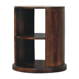 Rackhams Artisan Solid Wood Ventura Side Table, 2 shelf - thumbnail 2