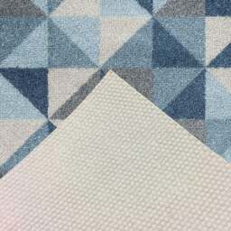 Rackhams Washable Geometric Blue 50x75 cm Mat - thumbnail 3