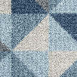 Rackhams Washable Geometric Blue 50x75 cm Mat - thumbnail 2
