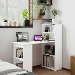 Rackhams 120cm Computer Desk Bookshelf Writing Table Workstation - 1
