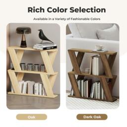 Rackhams Slim Side Table with Storage Shelf Sofa End  Accent Table Wooden 2 Tier - thumbnail 6