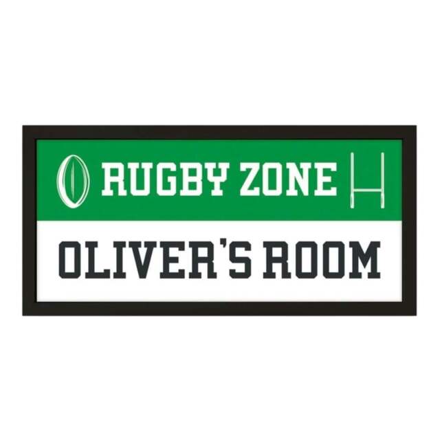 Rackhams Personalised Rugby Wall Art - Framed Print for Sports Fans - image 1