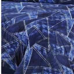 Rackhams Jaxon Duvet Cover Set - Blue - Super King - thumbnail 4