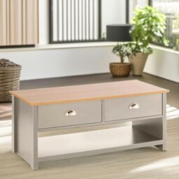Rackhams Coffee Table With 2 Drawers Grey - thumbnail 6