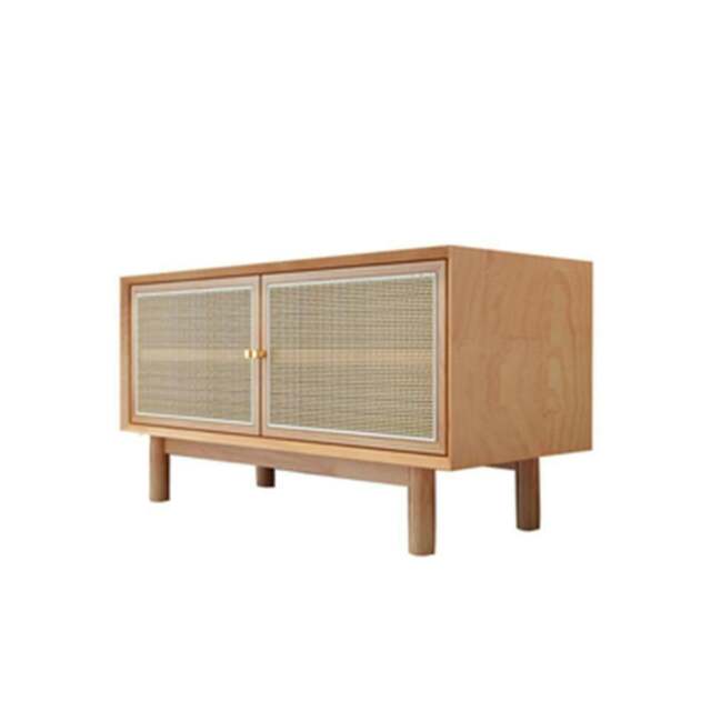 Rackhams Bernadette Wardrobe, Hallway Storage, Natural Rattan & Oak - 4 - image 1