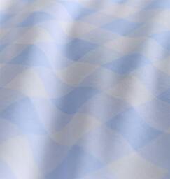 Rackhams Gingham Blue Duvet Cover Set - Single - King - thumbnail 2