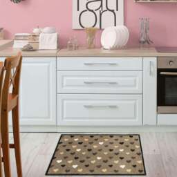 Rackhams Recycled Washable Love Hearts Mat - 130 - 50X75 cm - thumbnail 4