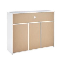 Rackhams Modern White Matt Gloss Buffet Sideboard Cabinet with LED Lights - White - Wood - 35cm(d)93cm(h)35cm(w) - thumbnail 5