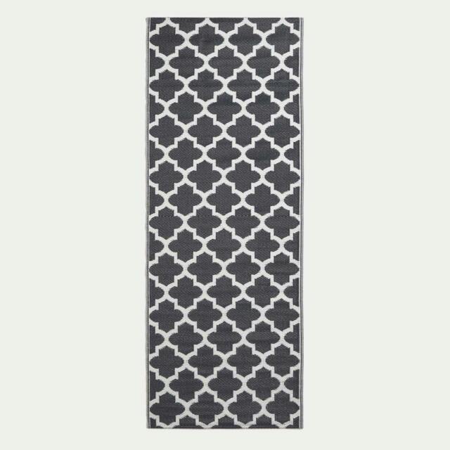 Rackhams Outdoor Rug Luxury Waterproof Reversible Recycled, For Garden, Nola Geometric - 75 x 200 cm - image 1
