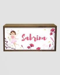 Rackhams Personalised Fairy Light Box for Girls – Soft Pastel LED Room Sign