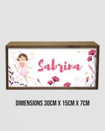 Rackhams Personalised Fairy Light Box for Girls – Soft Pastel LED Room Sign - thumbnail 5