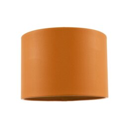 Rackhams Classic Dark Mustard Faux Leather Lamp Shade with Inner Cotton Lining