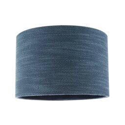 Rackhams Designer Bobbled and Textured Linen Lamp Shade in Navy Midnight Blue