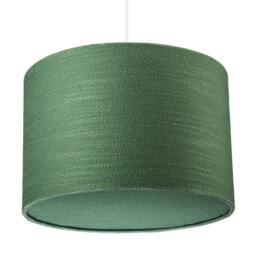 Rackhams Vineyard Green Textured Linen Pendant Lighting Shade with Diffuser - thumbnail 3