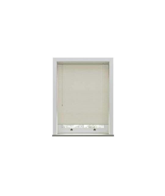 Rackhams Cream PVC Venetian Blind 152cm Drop (25mm Slats) - 130cm - image 1