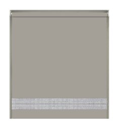 Rackhams Natural Straight Diamante Edge Border Roller Blind - 120cm - thumbnail 2