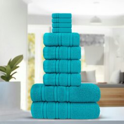 Rackhams Luxury Everyday 100% Cotton Towels - Super Absorbant and Soft - Teal - Teal - Bath Towel