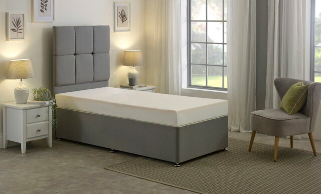 Rackhams Single Memory Foam Mattress - Medium Firm Support, Cool-Touch Fabric - White - 1 - 4ft Small Double Mattress (120cm x 190cm) - image 1