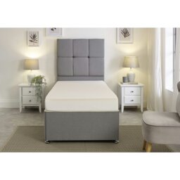 Rackhams Single Memory Foam Mattress - Medium Firm Support, Cool-Touch Fabric - White - 1 - 4ft Small Double Mattress (120cm x 190cm) - thumbnail 3