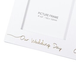 Rackhams Beautiful Double Picture Frame for 50th Wedding Anniversary - Gold Foil Text - thumbnail 3