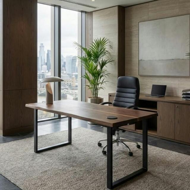 Rackhams Luxury Walnut Office Desk - 120 - 80 - image 1