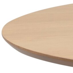 Rackhams Roxby Round Dining Table in Oak & Black - Black - No - Brown - thumbnail 4