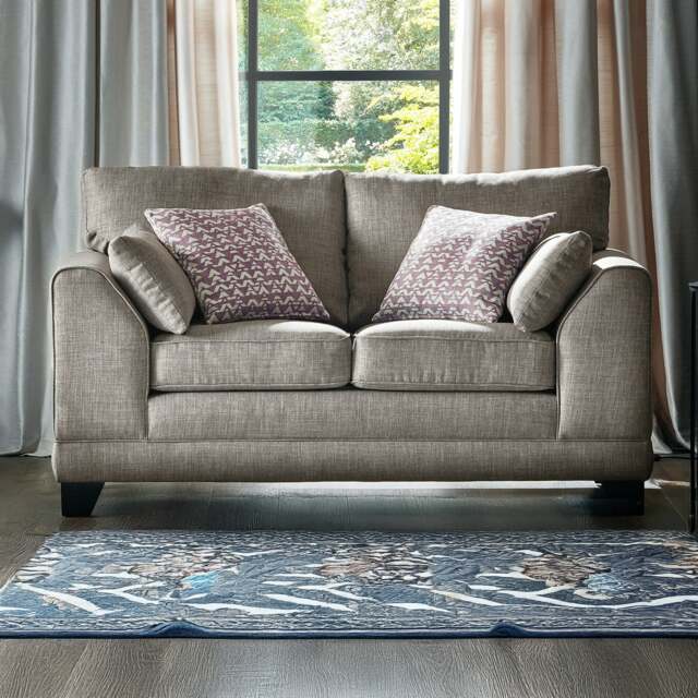 Rackhams Hilliard Fullback Fabric 2 Seater Sofa - Mist - image 1