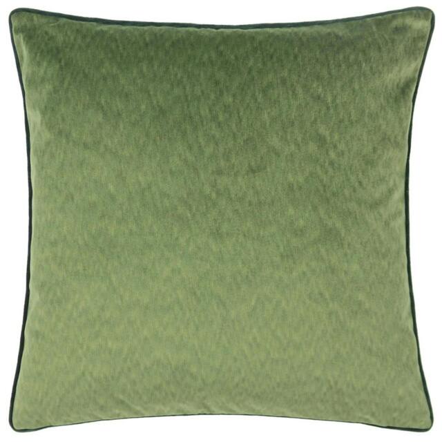 Rackhams Torto Velvet Rectangular Cushion Cover - Moss/Emerald - 50cm x 50cm - Moss/Emerald - 100% Polyester - image 1