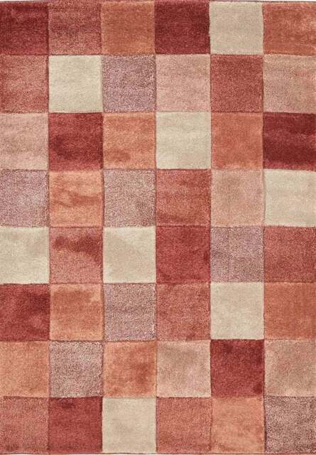 Rackhams Newport Blocks Red Rug – Geometric Style - 200X290 cm - image 1