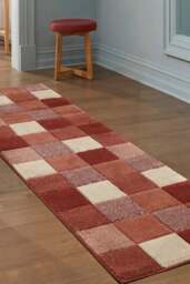 Rackhams Newport Blocks Red Rug – Geometric Style - 200X290 cm - thumbnail 5