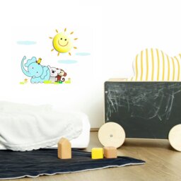 Rackhams Sunny LED Childrens Lamp Charming Fun Night Light Ultra Low Consumption 0.6W Colourful Wall Decals Create A 3D Effect