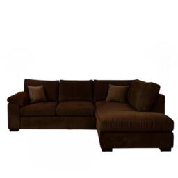 Rackhams Monroe Amalfi Jumbo Cord Right Hand Corner Sofa - Black - thumbnail 5