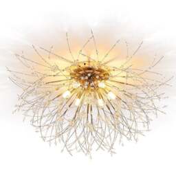 Rackhams 2 Style Sputnik Flush Mount Ceiling Light - Gold