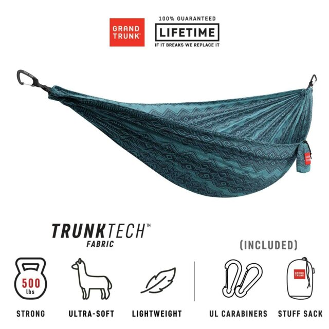 Rackhams TrunkTech™ Double Hammock PRINTED - Bluu Nile - image 1
