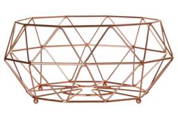 Rackhams Vertex Copper Finish Fruit Basket