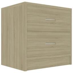 Rackhams Bedside Cabinet Sonoma Oak 40x30x40 cm Engineered Wood - Brown - Engineered wood - thumbnail 2