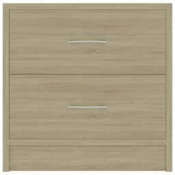 Rackhams Bedside Cabinet Sonoma Oak 40x30x40 cm Engineered Wood - Brown - Engineered wood - thumbnail 4