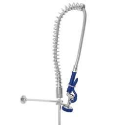 Rackhams Commercial Sink With Pre-Rinse Tap, 6ft Stainless Steel Catering Bench, 2 x Wall Mounted Shelves - thumbnail 6