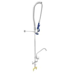Rackhams Commercial Sink With Pre-Rinse Tap, 6ft Stainless Steel Catering Bench, 2 x Wall Mounted Shelves - thumbnail 5