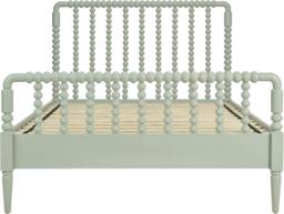 Rackhams Cromwell Wooden Bed Frame with Bobbin Design Headboard and Foot End - Pale Olive - King 5ft