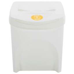 Rackhams Stackable Garbage Bin Boxes 4 pcs White 100 L Polypropylene - thumbnail 5