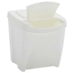 Rackhams Stackable Garbage Bin Boxes 4 pcs White 100 L Polypropylene - thumbnail 6