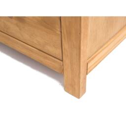 Rackhams Lugo 2 Drawer Bedside Table - Light Brown - thumbnail 6